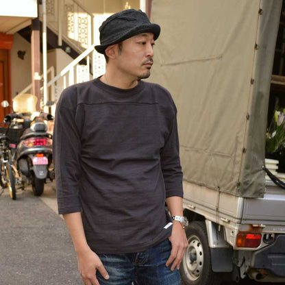 WARE HOUSE "4063" 3/4 Sleeve Football T-shirt