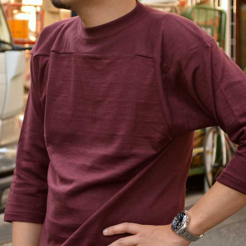 WARE HOUSE "4063" 3/4 Sleeve Football T-shirt