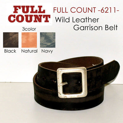 FULL COUNT ”6211” WILD LEATHER GARRISON BELT