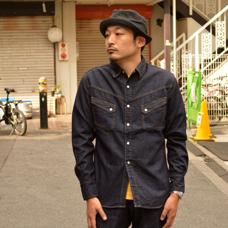 TCB jeans "Ranchman Shirt Denim" Denim Western Shirt