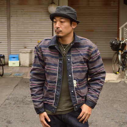 SUGAR CANE "SC15210" 14.25oz. DENIM BLANKET LINED JACKET