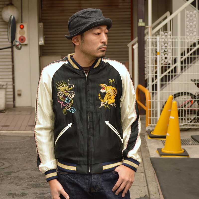 TAILOR TOYO "TT15273-119" “DRAGON HEAD” × “JAPAN MAP”  SOUVENIR JACKET