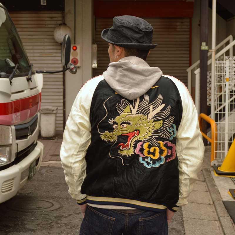 TAILOR TOYO "TT15273-119" “DRAGON HEAD” × “JAPAN MAP”  SOUVENIR JACKET