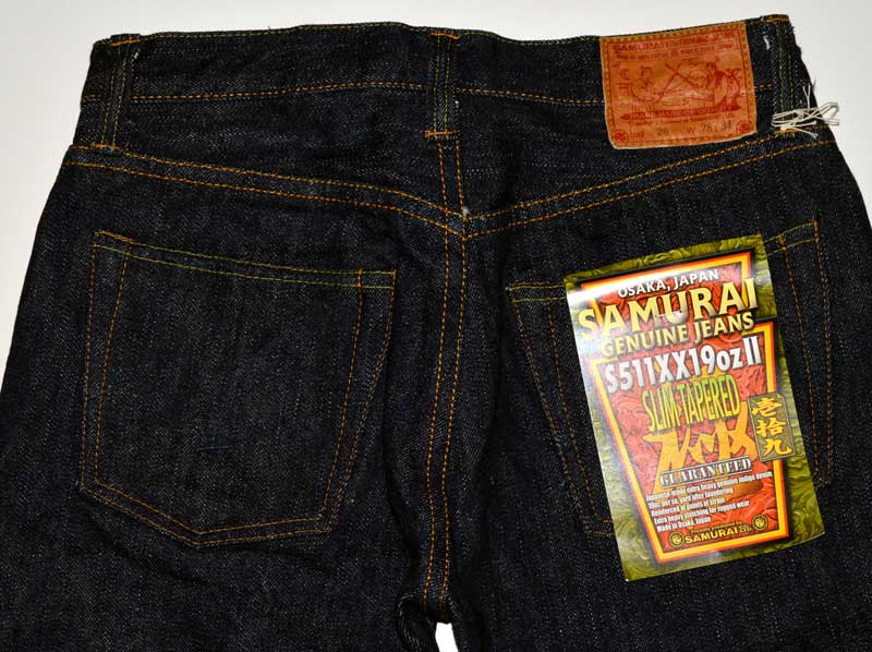 SAMURAI JEANS "S511XX19oz2" 19oz Denim SLIM TAPERED