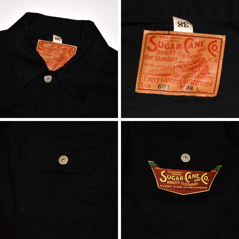 SUGAR CANE "SC14601 13oz. BLACK DENIM 1953 MODEL