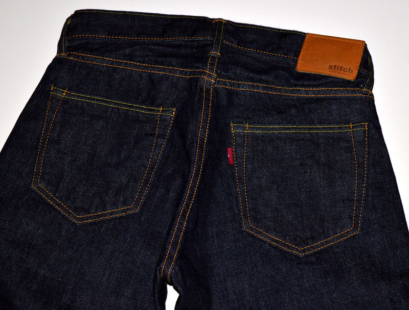 Black Friday!! 30%OFF!! stitch "SJ101" 14oz Selvedge Denim Straight