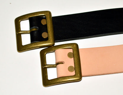 BIG JOHN "VBLT03" HIMEJI LEATHER ORIGINAL BELT (4mm)