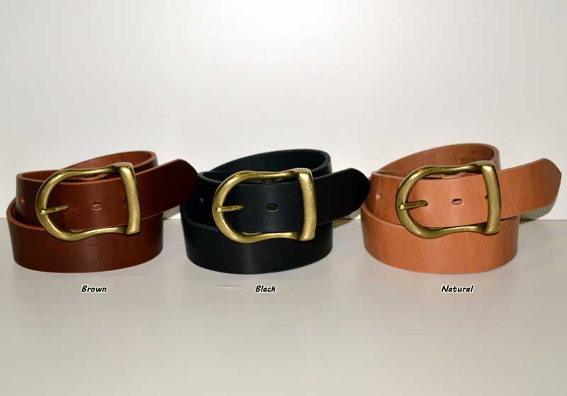 BIG JOHN "VBLT05" HIMEJI OILED LEATHER BELT (4mm)