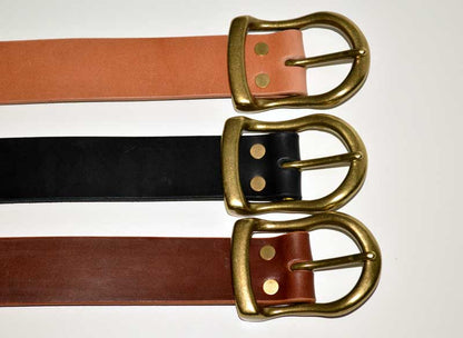 BIG JOHN "VBLT05" HIMEJI OILED LEATHER BELT (4mm)